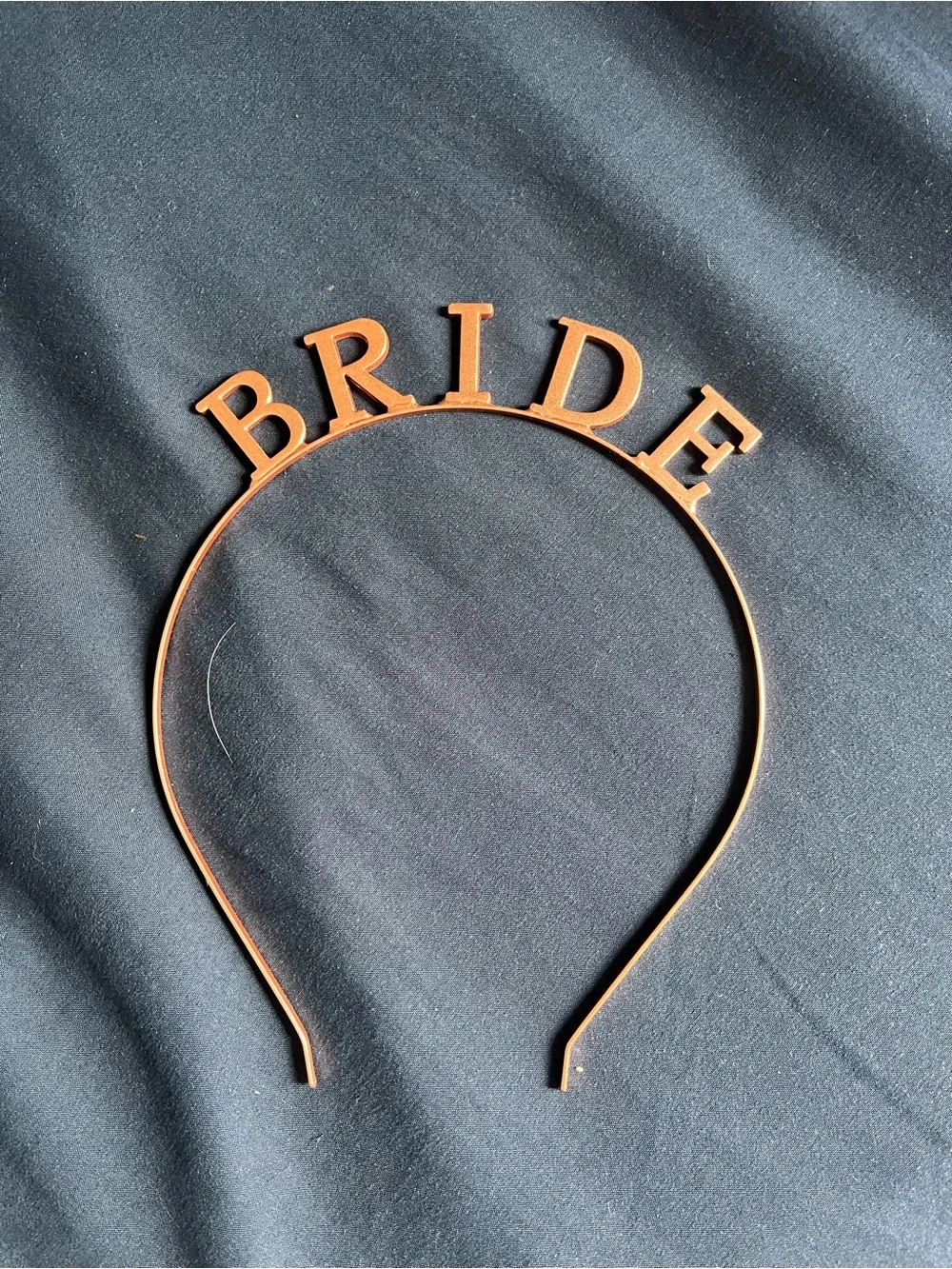 Spencer's BRIDE Headband in rose gold